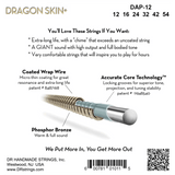 DR Strings DAP-12 Dragon Skin+ Phosphor Bronze Acoustic - Light - 12-54