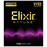 Elixir ATTUNE Phosphor Bronze Acoustic — 21027 Custom Light 11-52