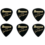 Ibanez Paul Gilbert Celluloid Guitar Picks, 6-Pack, Black, 1.0mm – B1000PGBK