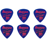 Ibanez Paul Gilbert Celluloid Guitar Picks, 6-Pack, Jewel Blue, 1.0mm – B1000PGJB