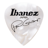 Ibanez Paul Gilbert Celluloid Guitar Picks, 6-Pack, Pearl White, 1.0mm – B1000PGPW