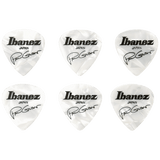 Ibanez Paul Gilbert Celluloid Guitar Picks, 6-Pack, Pearl White, 1.0mm – B1000PGPW