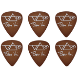 Ibanez Steve Vai Polyacetal Guitar Picks, 6-Pack, Brown, 1.0mm – B1000SVBR