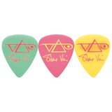 Ibanez Steve Vai Guitar Picks, 3-Pack, Green/Purple/Yellow, 1.0mm – B1000SVGPY