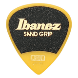 Ibanez Grip Wizard Guitar Picks, Sand Grip, Polyacetal, 6-Pack – Yellow