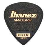 Ibanez Grip Wizard Guitar Picks, Sand Grip, Polyacetal, 6-Pack – Black