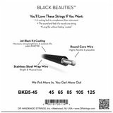 DR Strings Black Beauties BKB5-45 Medium 5-String 45-125