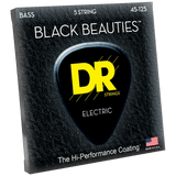 DR Strings Black Beauties BKB5-45 Medium 5-String 45-125