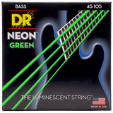 DR Strings HI-DEF NEON Green Medium 4-String 45-105 – NGB-45
