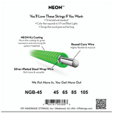 DR Strings HI-DEF NEON Green Medium 4-String 45-105 – NGB-45