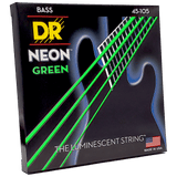DR Strings HI-DEF NEON Green Medium 4-String 45-105 – NGB-45