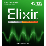 Elixir NANOWEB Nickel Bass — 5-String 14207 Light/Medium .045-.135