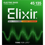 Elixir NANOWEB Nickel Bass — 5-String 14207 Light/Medium .045-.135