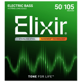 Elixir NANOWEB Stainless Steel Bass — 14702 Medium .050-.105