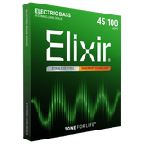 Elixir NANOWEB Stainless Steel Bass — 14652 Light .045-.100