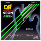 DR Strings HI-DEF NEON Green Medium 5-String 45-125 – NGB5-45