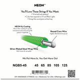 DR Strings HI-DEF NEON Green Medium 5-String 45-125 – NGB5-45