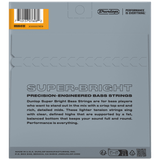 Dunlop Super Bright Stainless Steel 5-String Bass Strings 40-120, DBSBS40120