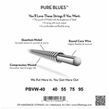 DR Strings PBVW-40 PURE BLUES™ Quantum Nickel™ Bass Extra Light 40-95