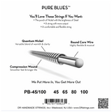 DR Strings PB-45/100 PURE BLUES™ Quantum Nickel™ Bass Medium Light 45-100