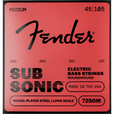 Fender Super 7250M Bass Strings, Nickel Plated Steel, Long Scale – 45-105