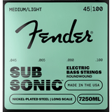 Fender Super 7250ML Bass Strings, Nickel Plated Steel, Long Scale – 45-100