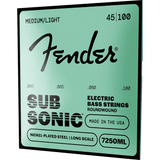 Fender Super 7250ML Bass Strings, Nickel Plated Steel, Long Scale – 45-100