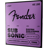 Fender Super 7250L Bass Strings, Nickel Plated Steel, Long Scale – 40-100