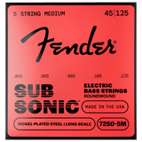 Fender Super 7250-5M Medium Bass 5-String, Nickel Plated Steel, Long Scale – 45-125