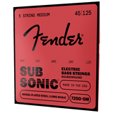 Fender Super 7250-5M Medium Bass 5-String, Nickel Plated Steel, Long Scale – 45-125