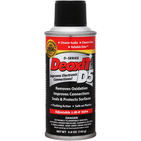 CAIG DeoxIT Contact Cleaner, 5% Spray, 5 oz