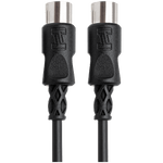 Hosa MIDI Cable, 5-pin DIN to Same, 10 ft – MID-310BK