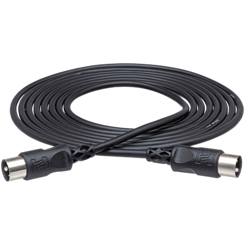 Hosa MIDI Cable, 5-pin DIN to Same, 5 ft – MID-305BK