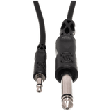 Hosa Mono Interconnect, 3.5 mm TS to 1/4 in TS, 5 ft – CMP-305