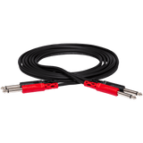 Hosa Stereo Interconnect, Dual 1/4in TS to Same, 2m – CPP-202