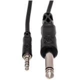 Hosa Mono Interconnect, 1/4in TS to 3.5mm TRS, 10ft – CMP-110