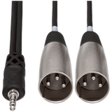 Hosa Stereo Breakout, 3.5mm TRS to Dual XLR3M, 2m – CYX-402M