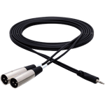 Hosa Stereo Breakout, 3.5mm TRS to Dual XLR3M, 2m – CYX-402M