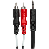 Hosa Stereo Breakout, 3.5 mm TRS to Dual RCA, 6 ft – CMR-206