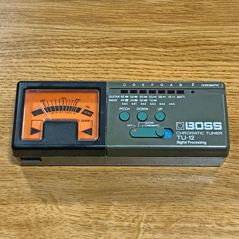 Boss TU-12 Chromatic Guitar and Bass Tuner - USED