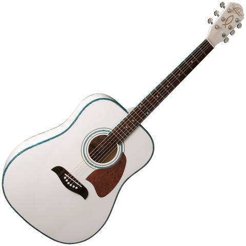 Oscar Schmidt OG2WH Dreadnought Guitar — White