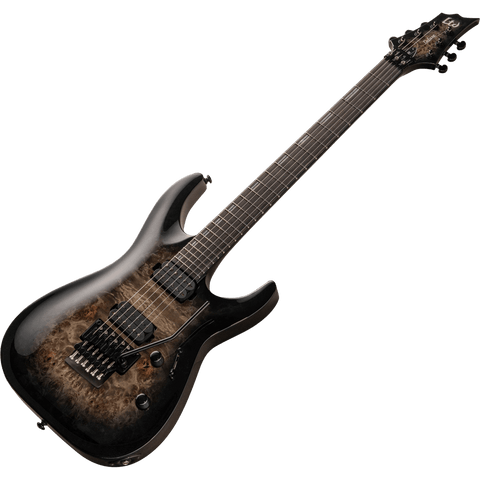 ESP LTD H-1001FR Black Natural Burst Electric Guitar - LH1001FRBPBLKNB