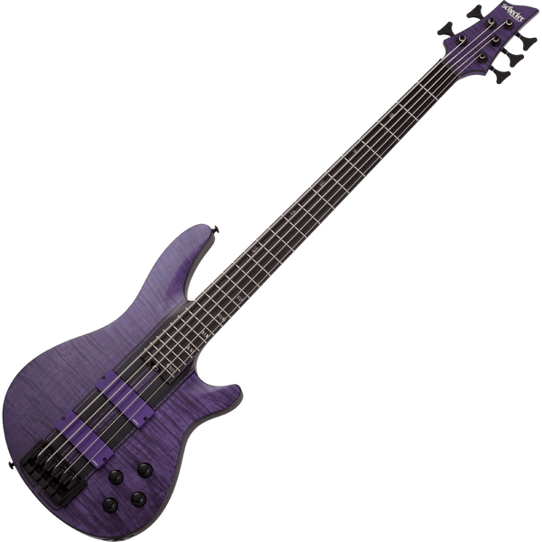 Schecter 5-String C-5 GT Bass, Satin Trans Purple (STP) #1533