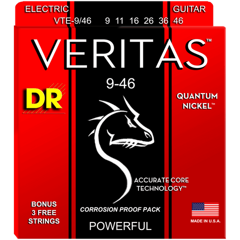 DR Strings VTE-9/46 Veritas Quantum Nickel Electric Light-Heavy 9-46