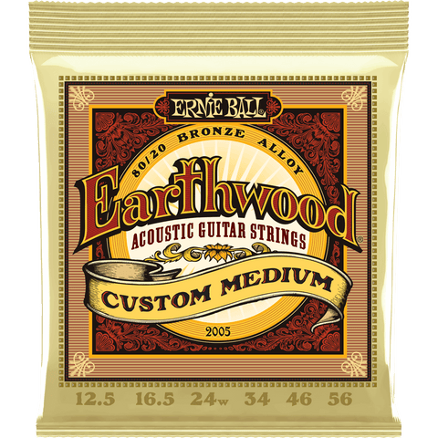 Ernie Ball Earthwood 80/20 Bronze Acoustic Custom Medium 2005 — 12.5-56