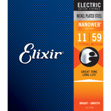 Elixir NANOWEB Nickel Electric — 7-String 12106 Medium (.011-.059)
