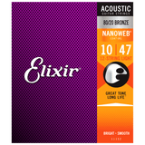 Elixir NANOWEB 80/20 Bronze Acoustic — 12-String 11152 Light .010-.047