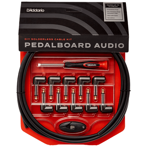 D'Addario DIY Solderless Custom Cable Kit, 10 feet, 10 plugs – PW-GPKIT-10