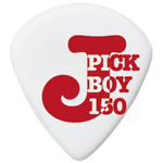 Pickboy J-Pick, White, Cellulose, 10-pack PB134WP