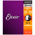 Elixir NANOWEB 80/20 Bronze Acoustic — 11182 HD Light .013-.053